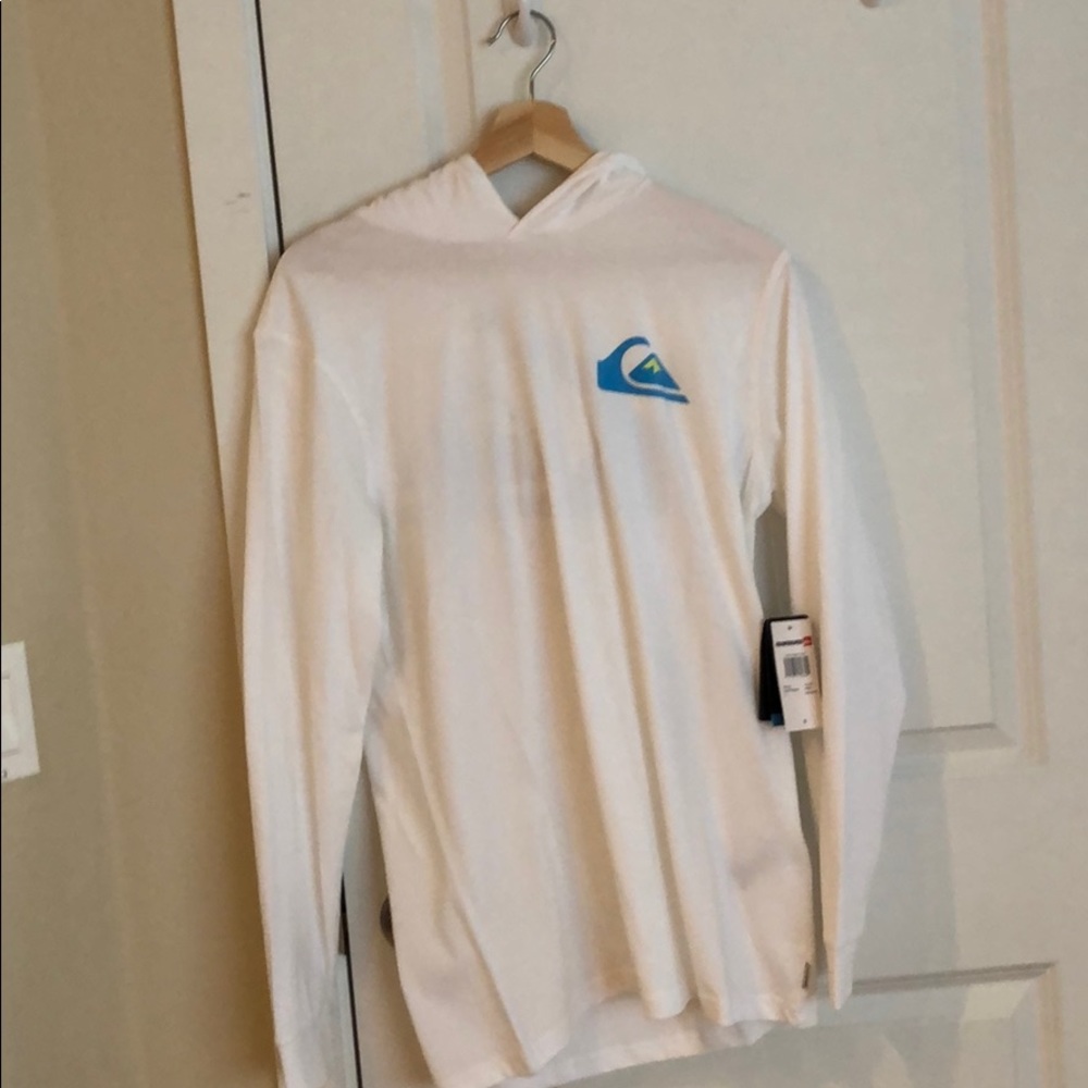 White quicksilver hoodie